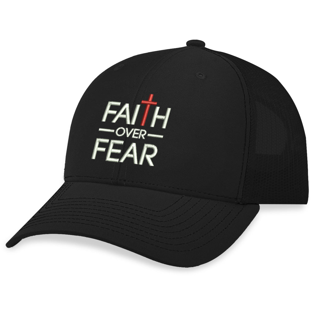 FAITH OVER FEAR TRUCKER HAT