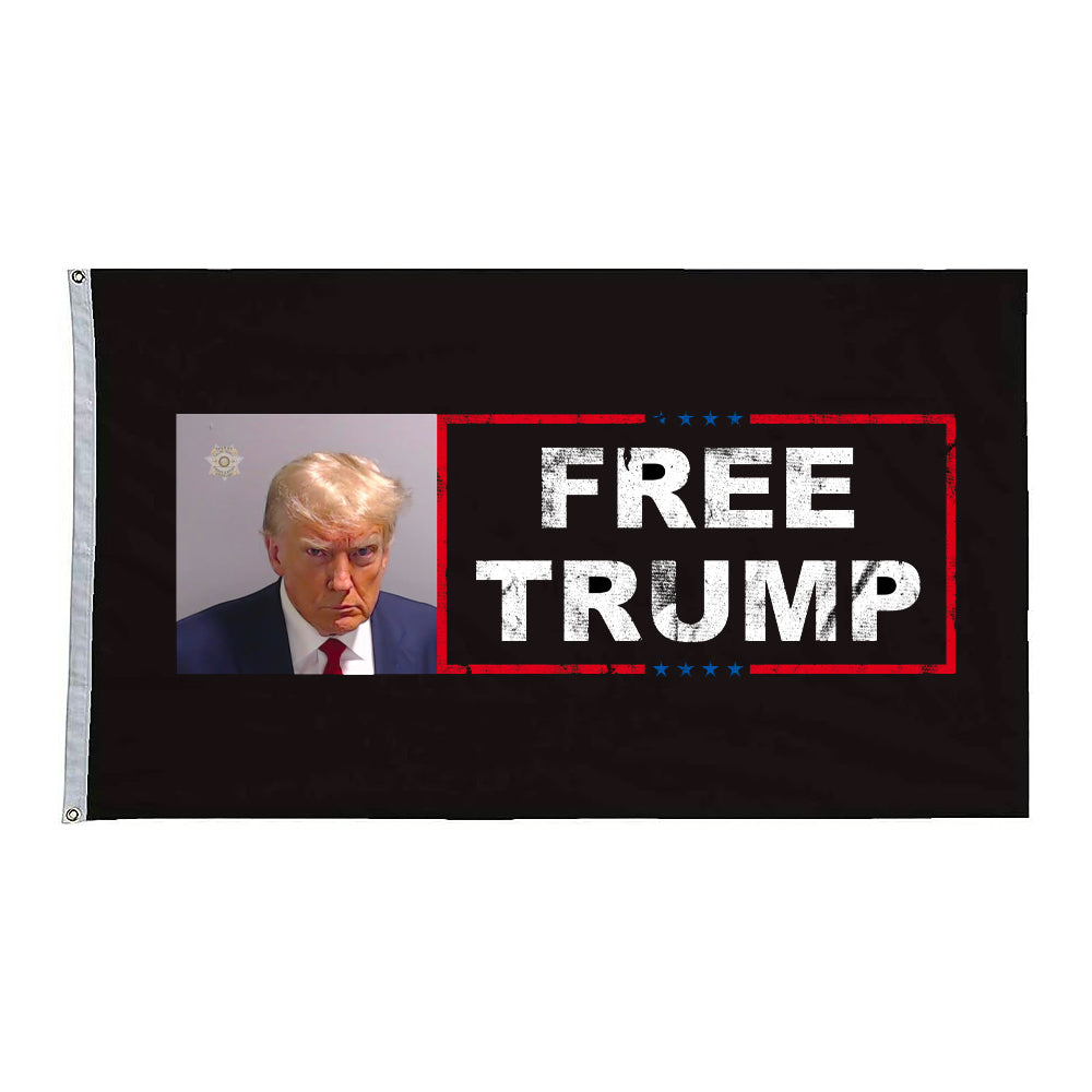 TRUMP MUGSHOT FLAG